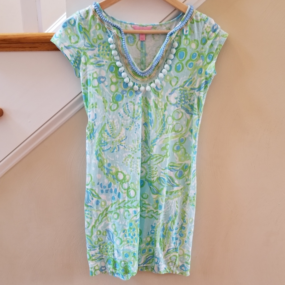 Lilly Pulitzer embellished tshirt dress